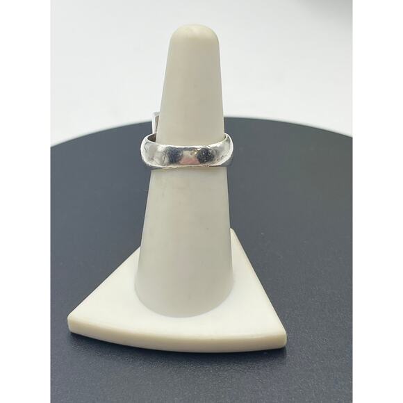 Mother of pearl Inlay Checkerboard Modern Chunky Tile Iridescent Ring Sz 7.25 - Picture 4 of 8